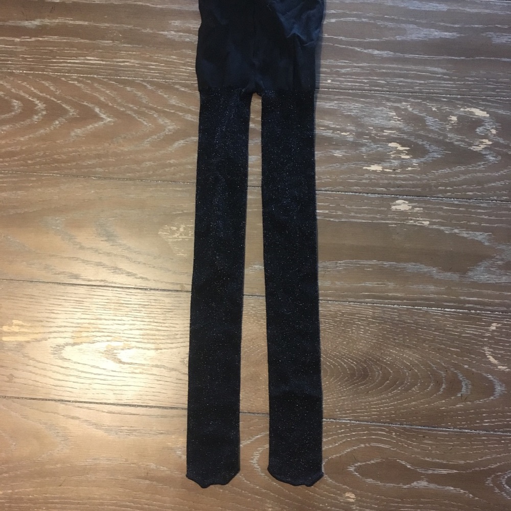 2T-3T black sparkle stockings tights